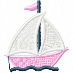 Boats Embroidery Design 2 Boats Embroidery Design 2